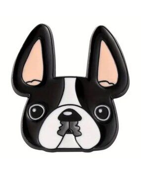 Dog Pin Boston Terrier Brooch Bag Enamel Badge Backpack Frenchie Cute Puppy Fun